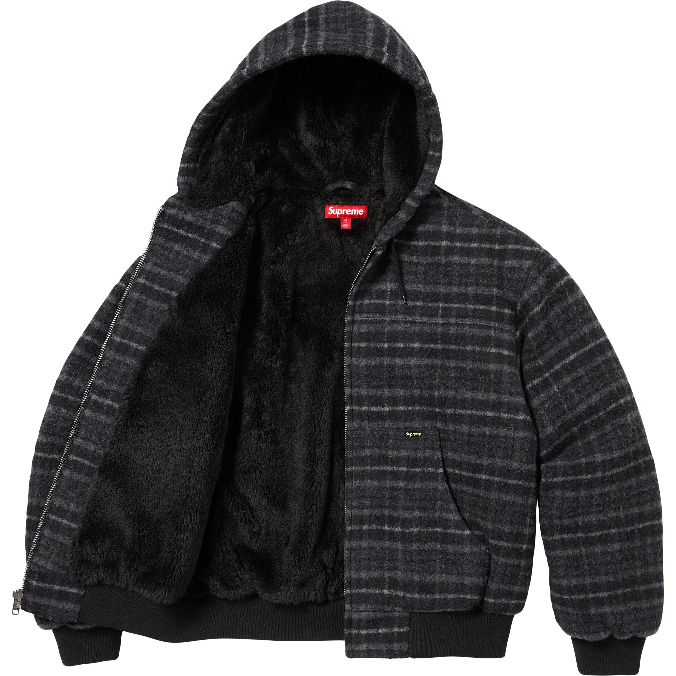 Plaid Wool Hooded Work Jacket view 8